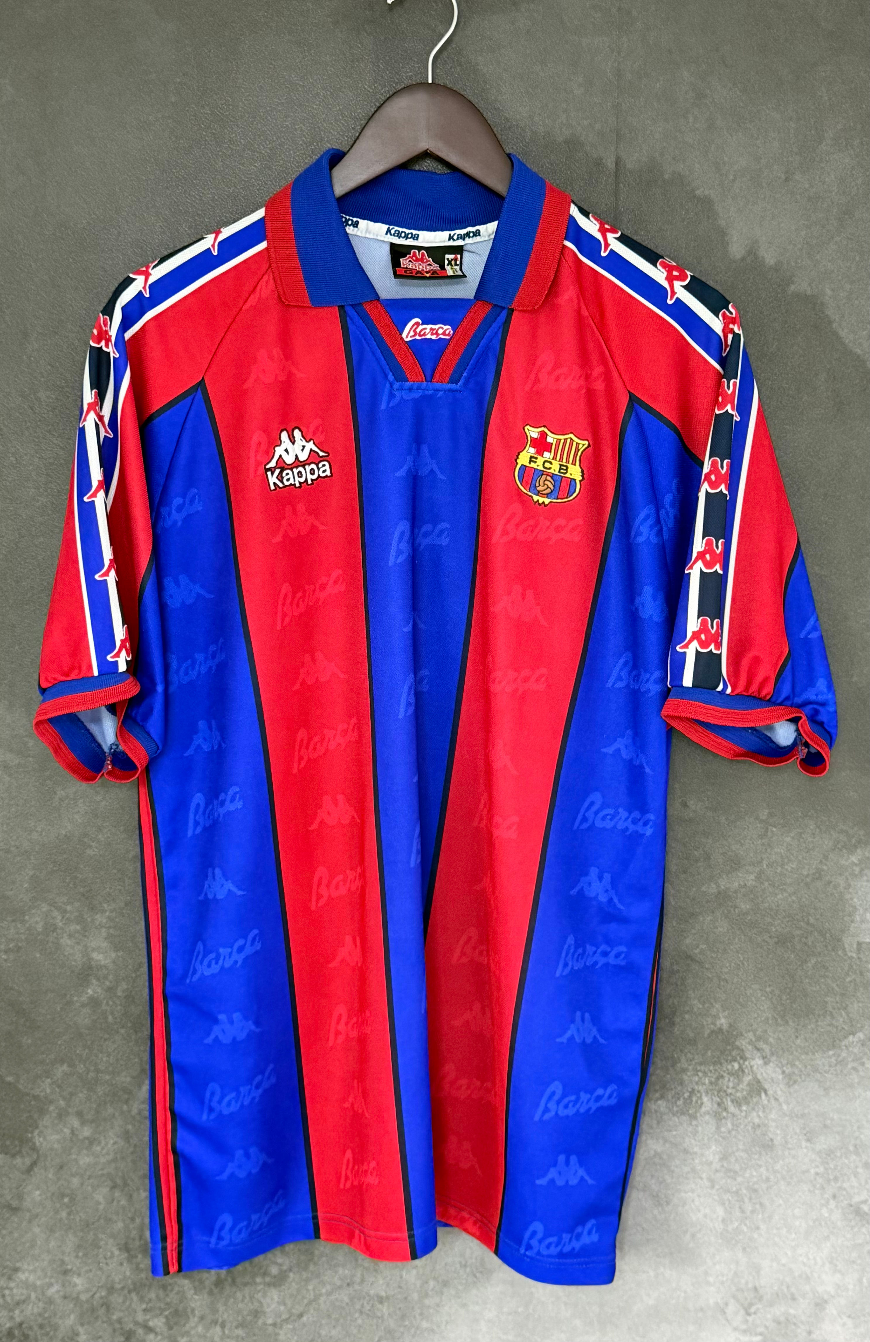 FC Barcelona 1995/97 Home RONALDO 9 XL 9/10