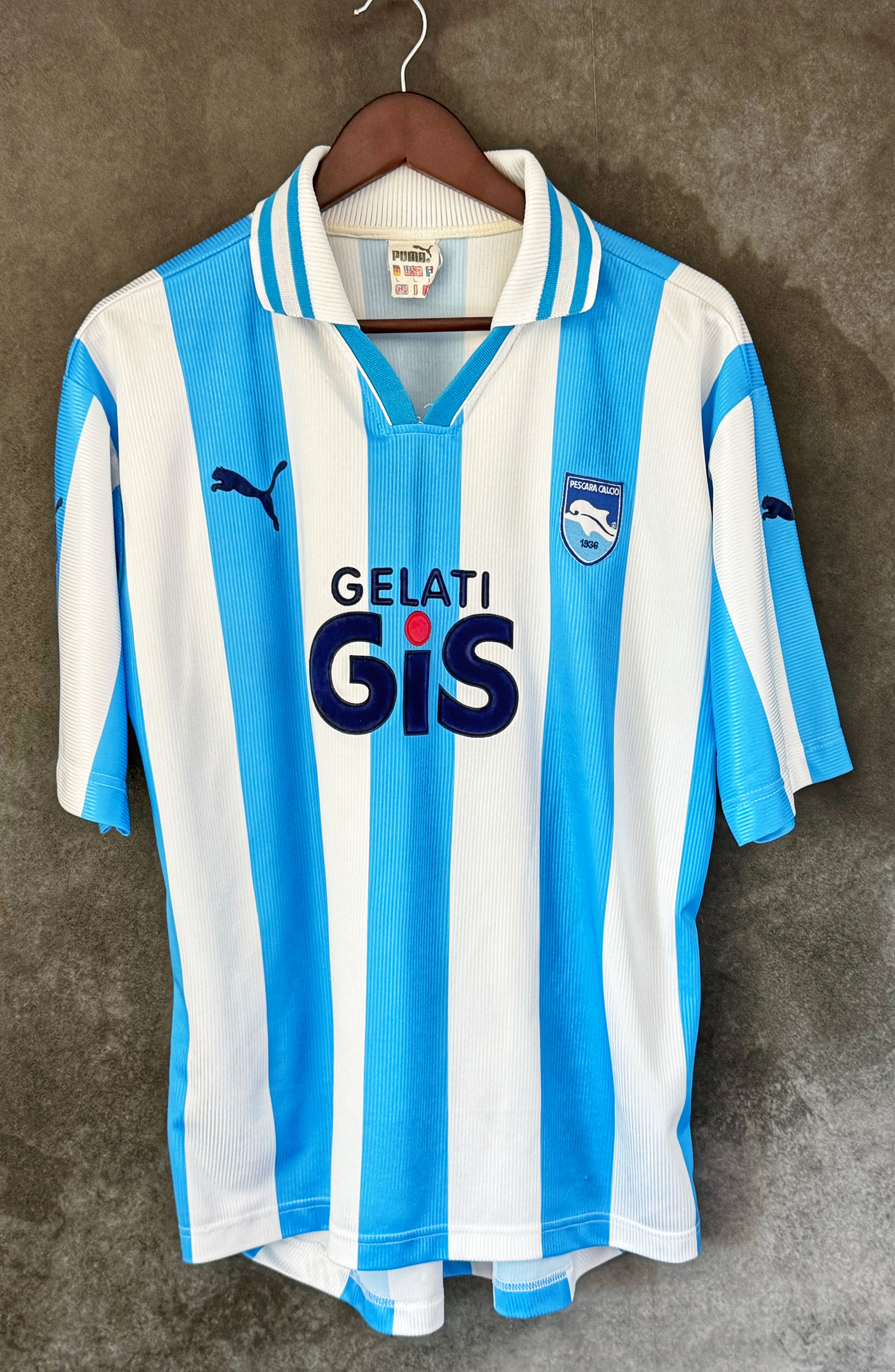 Pescara Calcio 1999/00 Home ALLEGRI 28 Large 9/10