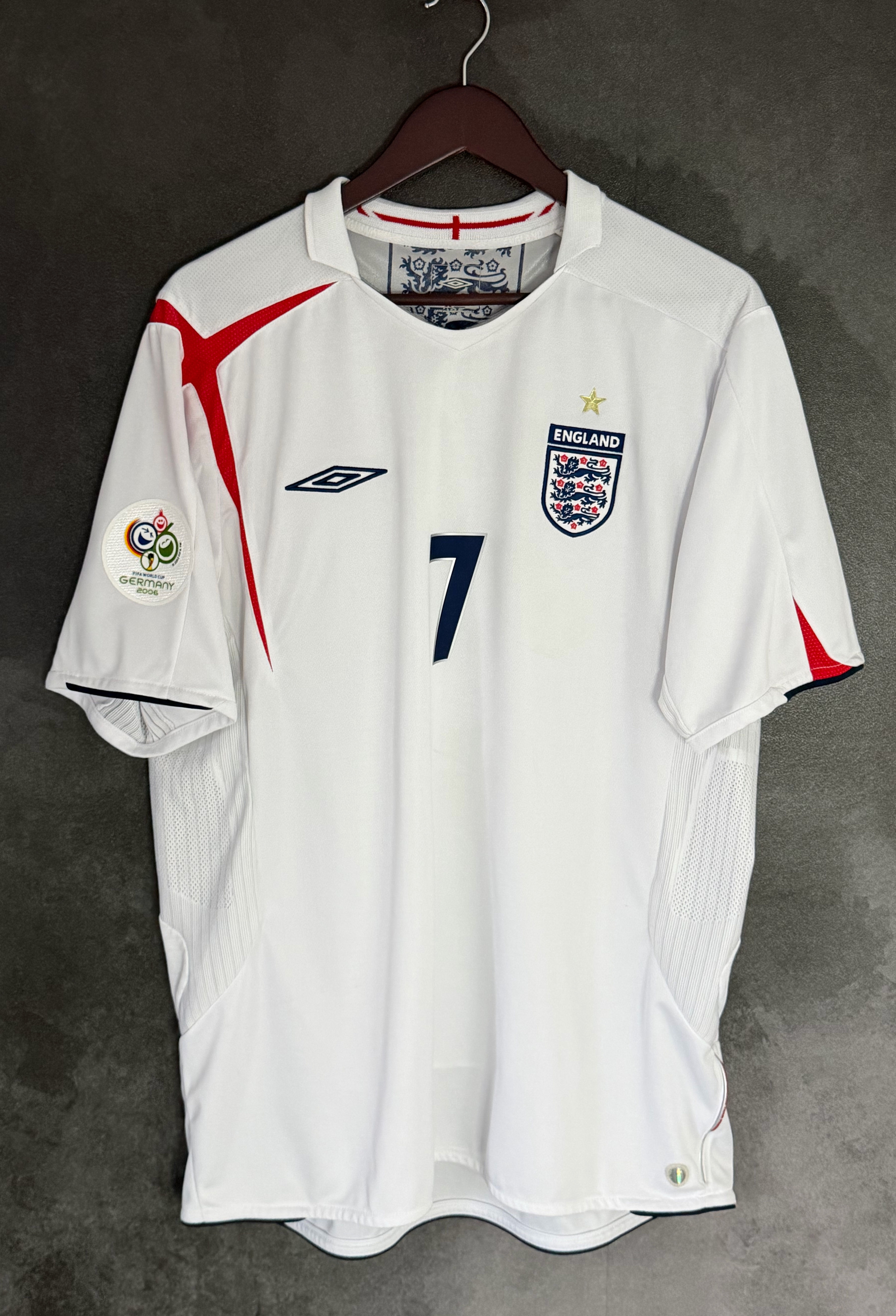 England 2006 Home BECKHAM 7 XXL 8/10