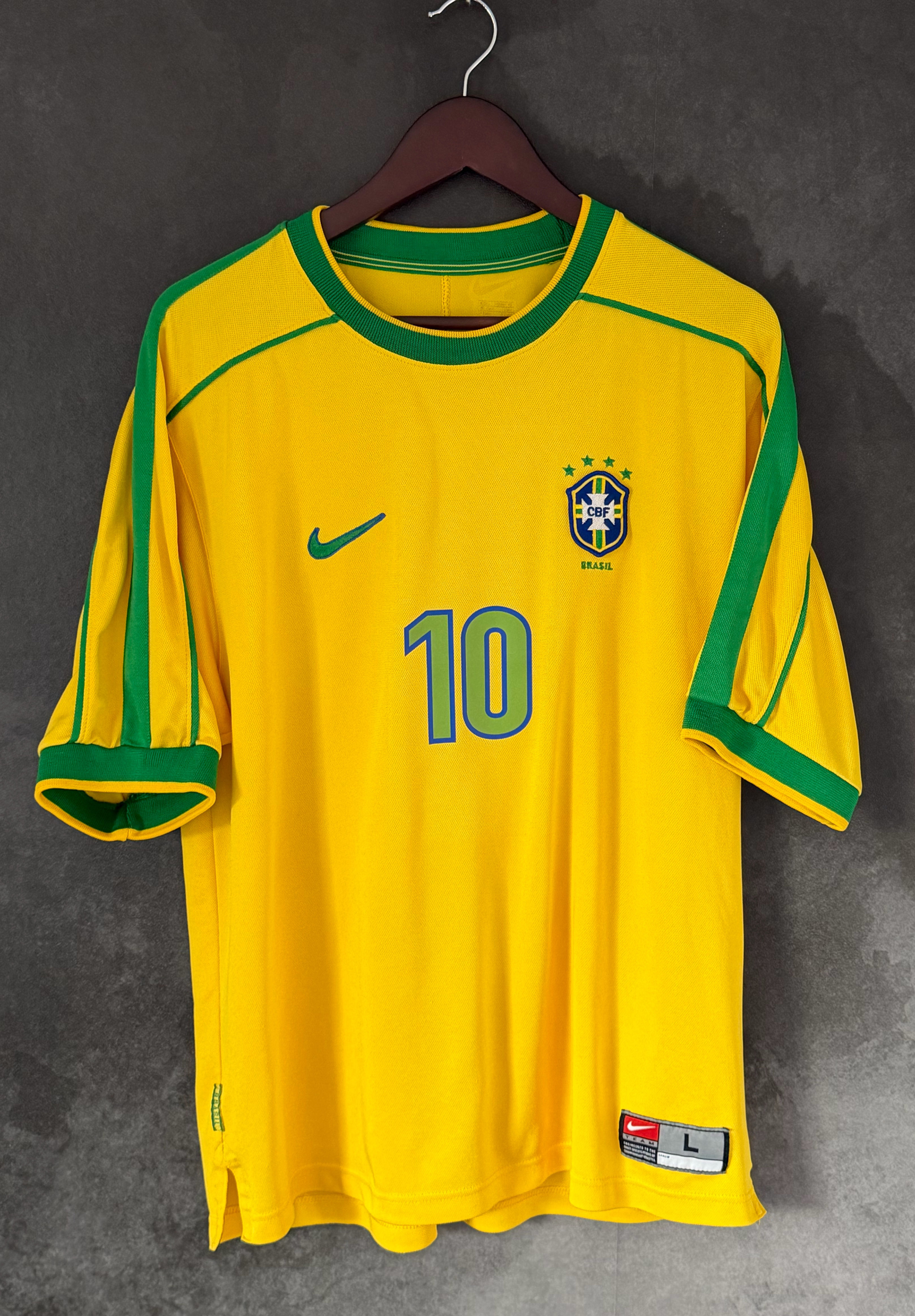 Brazil 1998 Home RIVALDO 10 Large 9/10