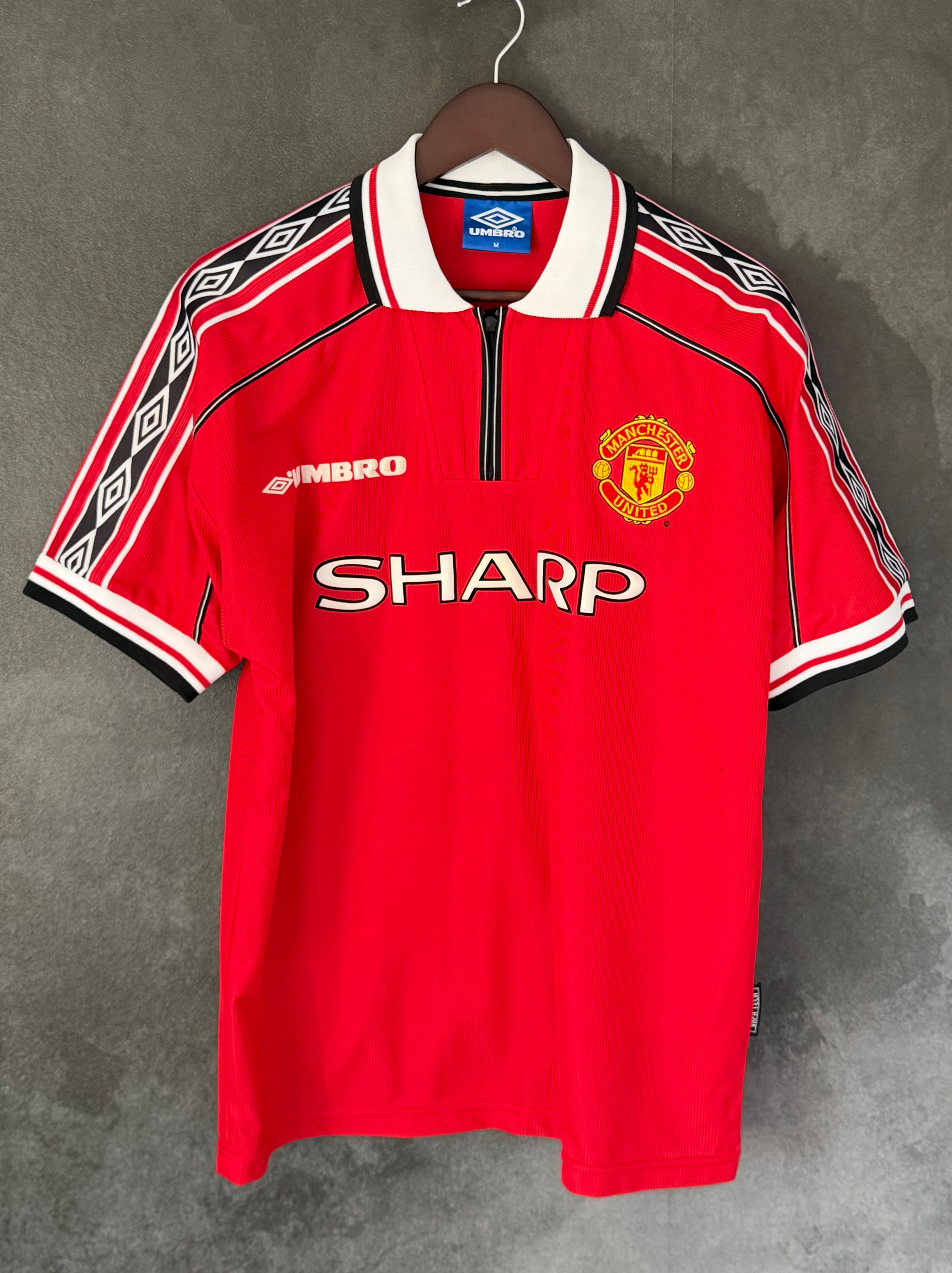 Manchester United 1998/00 Home SCHOLES 18 Medium 9/10