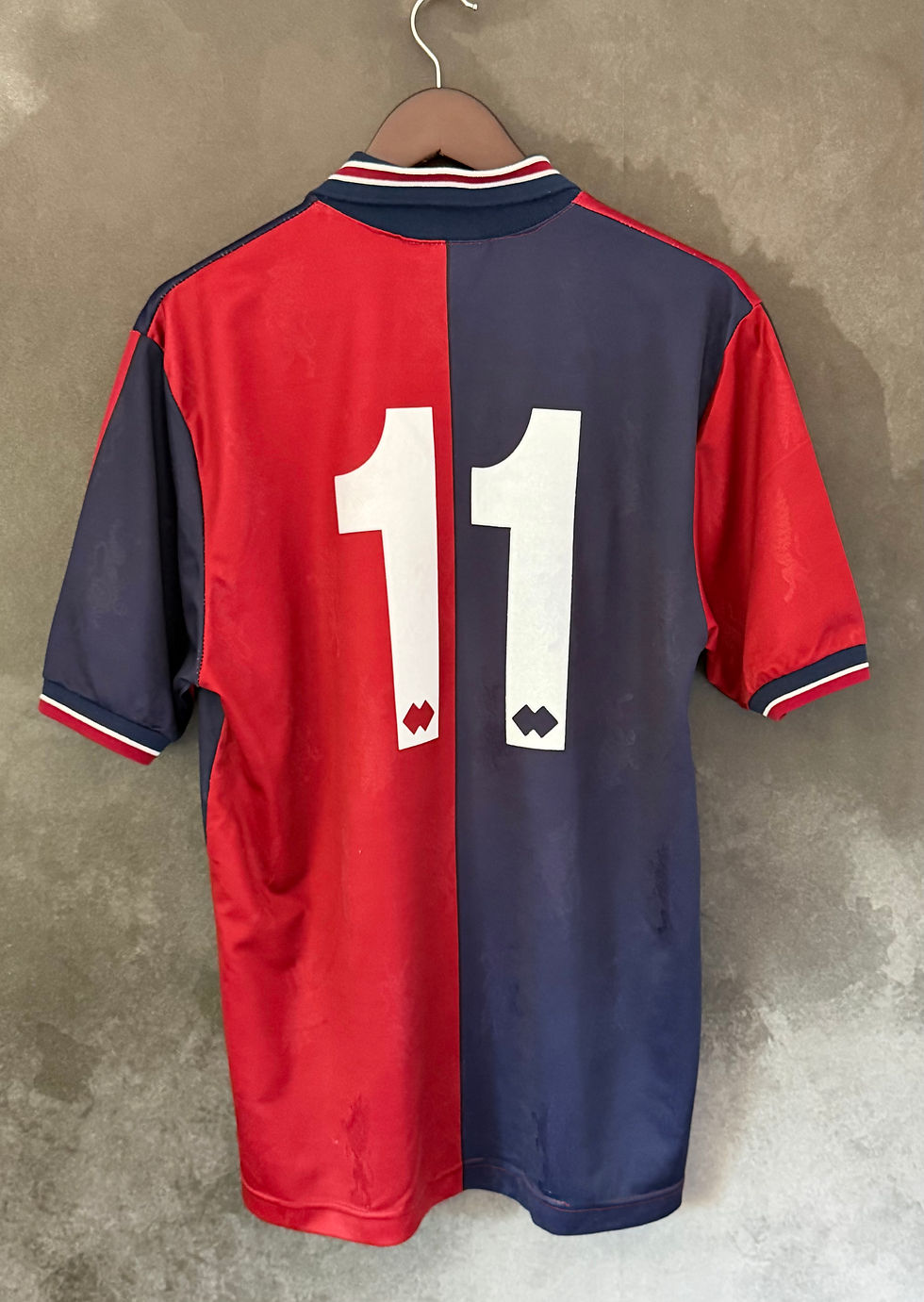 Miniature : Genoa CFC 1994/95 Home KAZU 11 Large 8/10