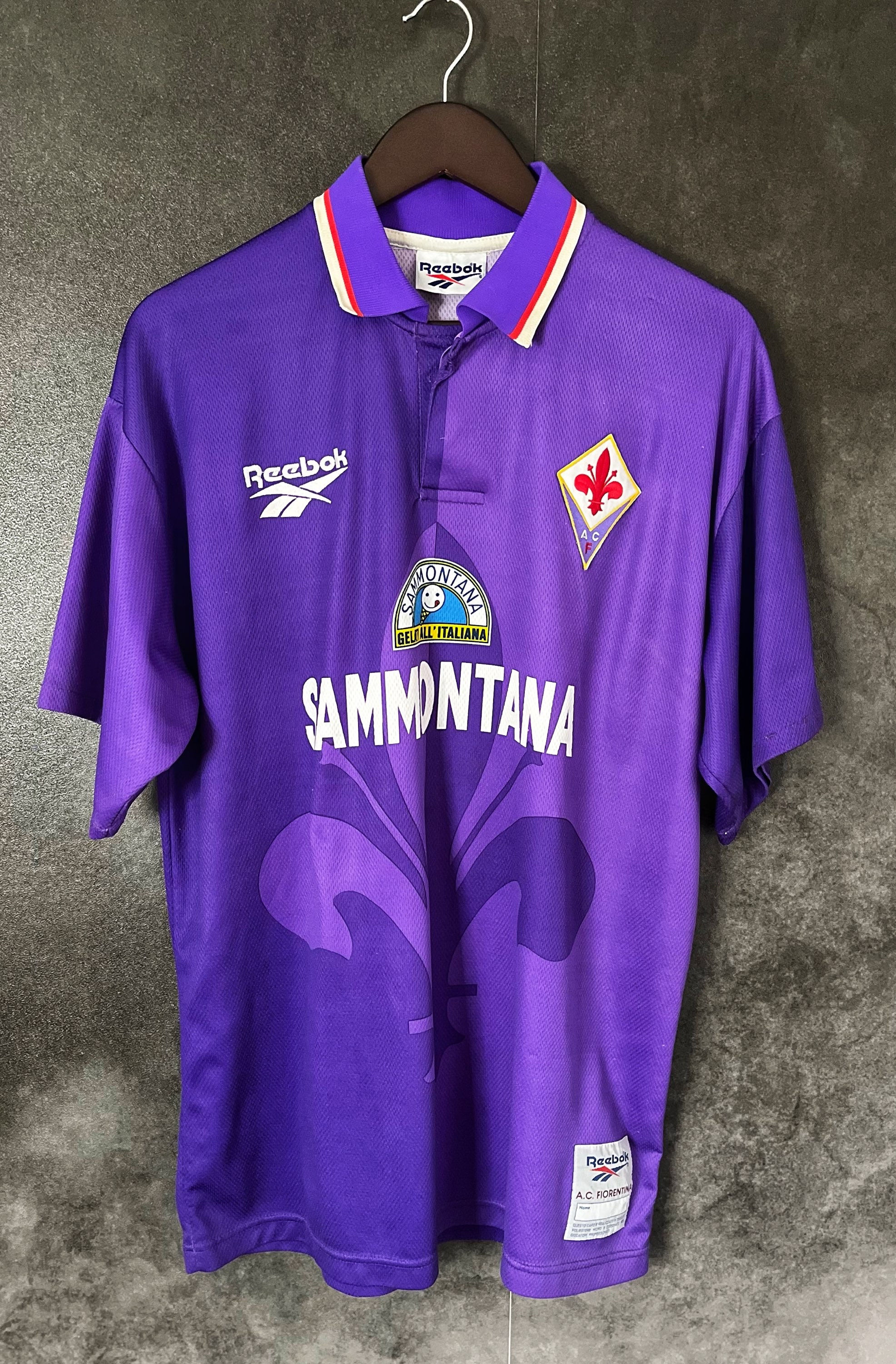 Fiorentina 1995/96 Home BATISTUTA 9 XL 7/10