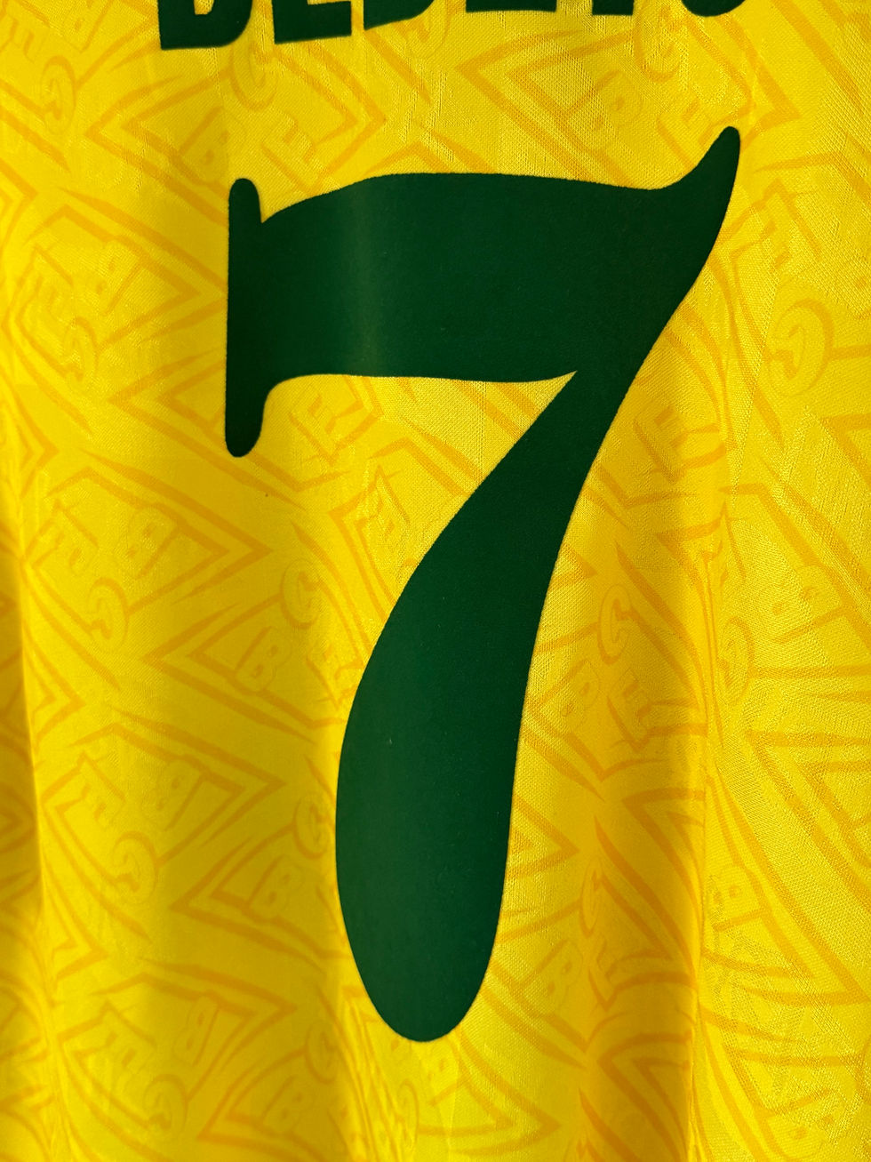 Miniatura: Brazil 1991-1993 Home BEBETO 7 XL 9/10