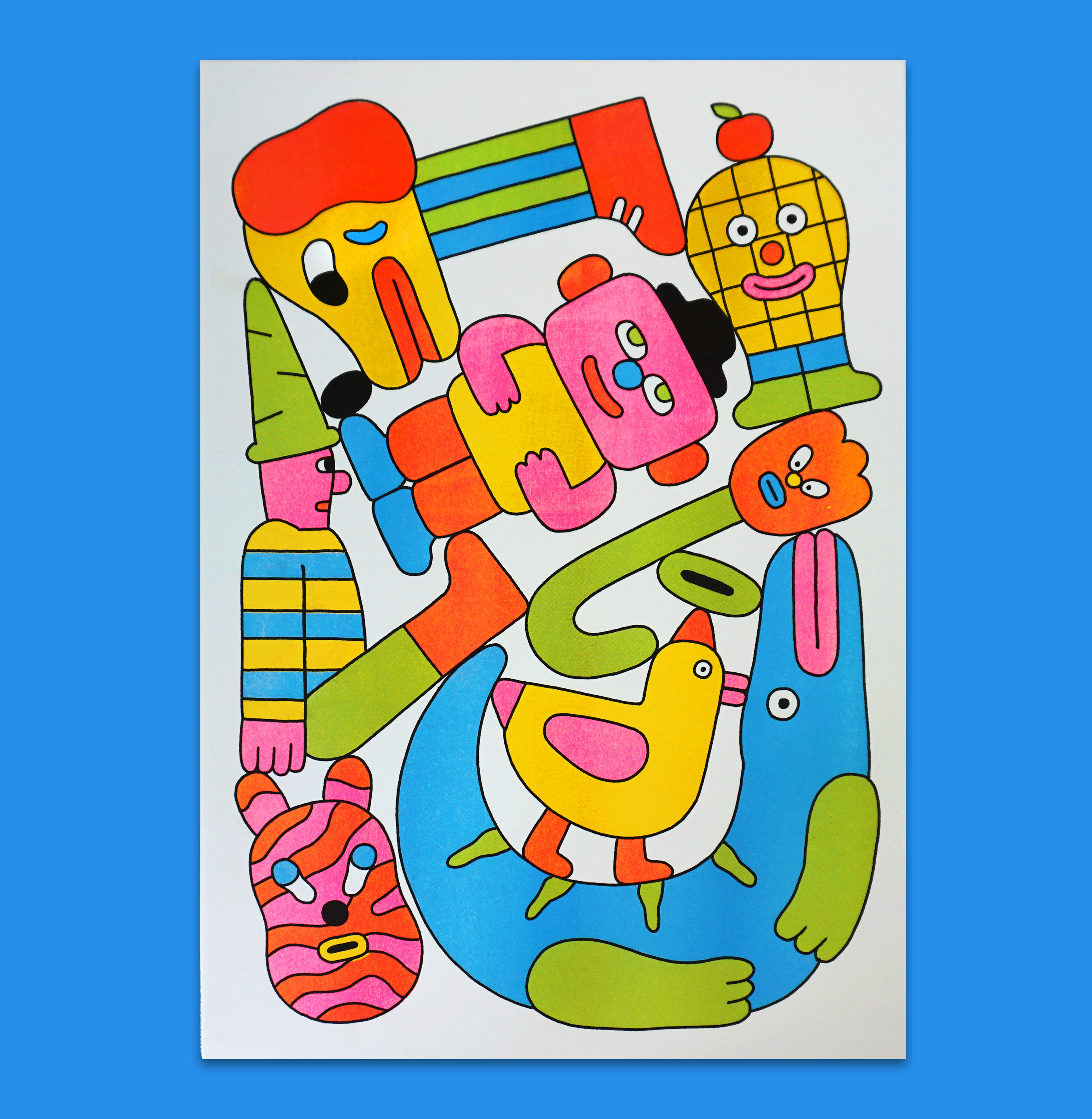 Risoprint A3 by Sona Lee - ‘Toys toys toys’