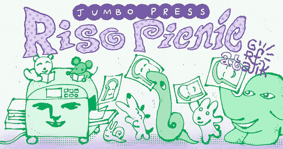 ✨ RISO PICNIC @ Grafik ✨🎨 with Jumbo Press (Barcelona)