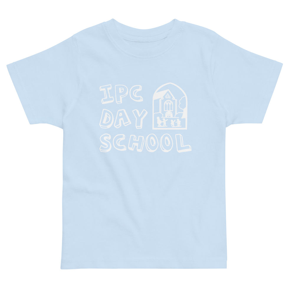 Thumbnail: IPC Day School Logo Toddler T-Shirt | White Graphic