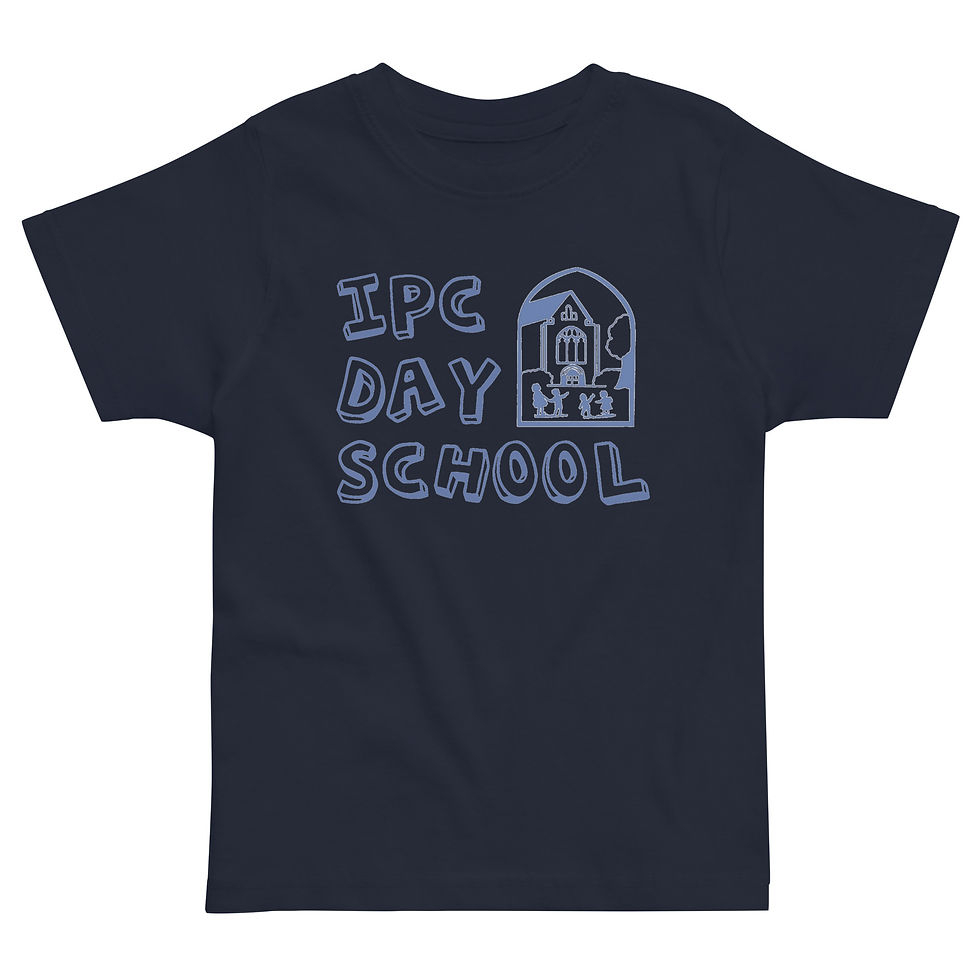 Thumbnail: IPC Day School Logo Toddler T-Shirt | White Graphic