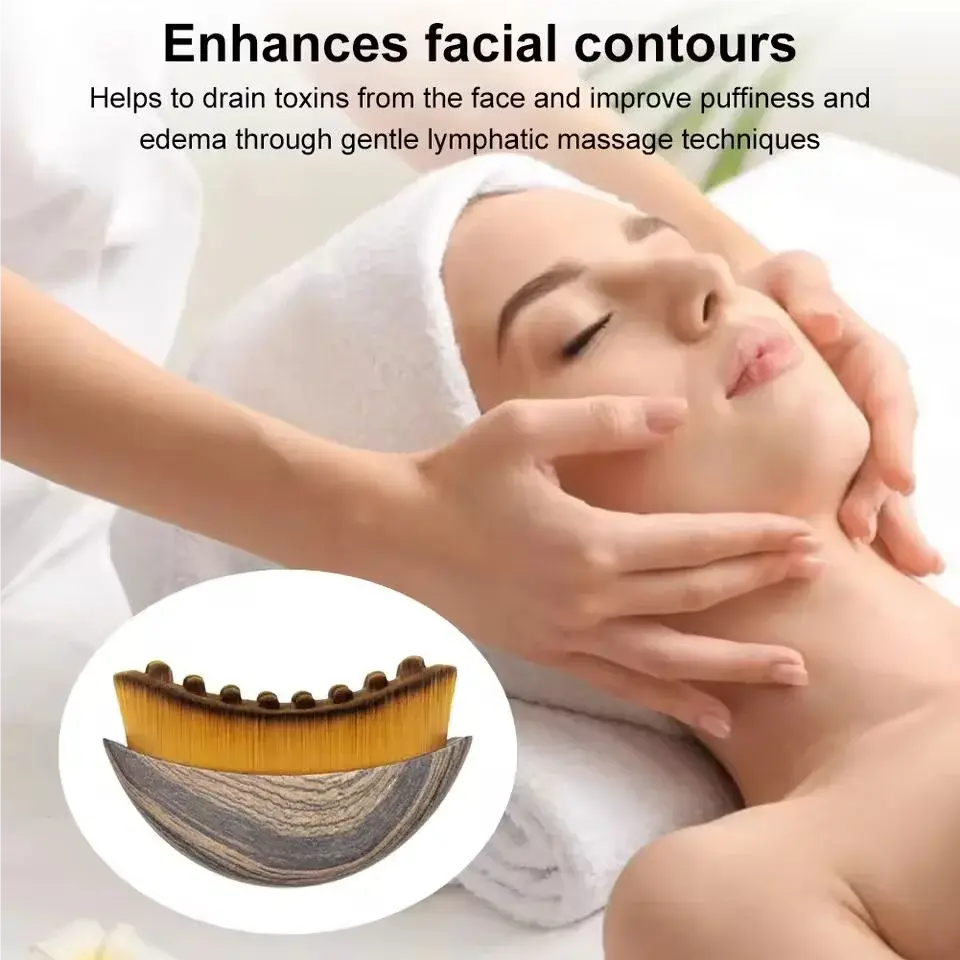 Thumbnail: Lymphatic Contour Face Brush,Chin &Jawline Sculpting,Drainage Massager for Face