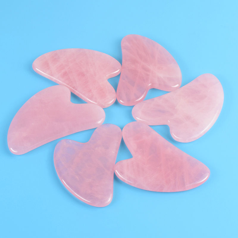 Thumbnail: Natural Stone GuaSha Jade Facial Beauty Scraping Massage Tools Firm Skin Care