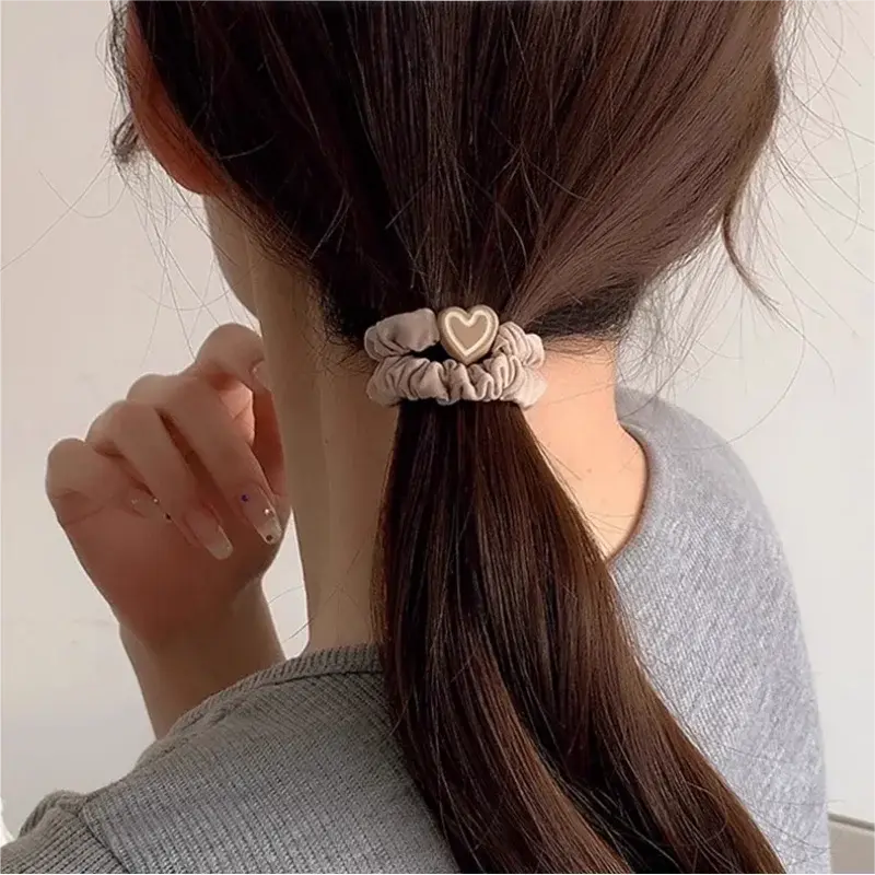 Thumbnail: 10PCS Headband Leather Band Female High Ponytail Holster Hair Accessories Simple