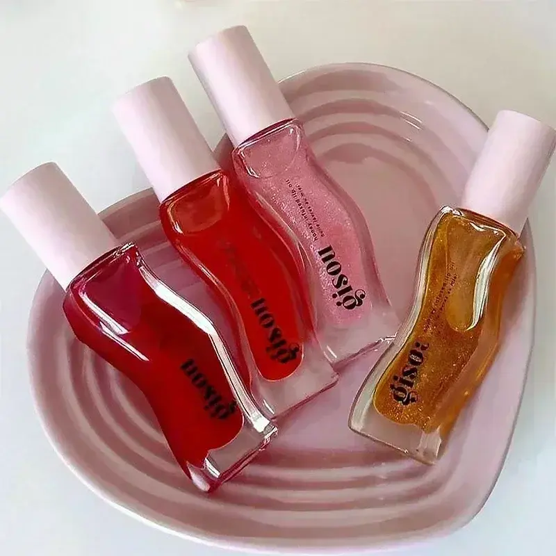 Thumbnail: Gisou Moisturizing Glazed Plum Lip Balm Lip Oil Gloss Care Of The Lips