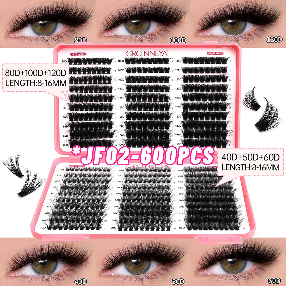 Thumbnail: GROINNEYA Lashes Cluster DIY Lash Extension Mixed Tray Clusters Eyelashes