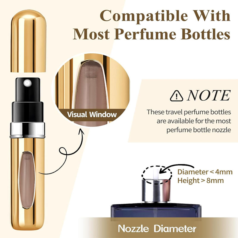 Thumbnail: 1/4Pcs 5ml Perfume Atomizer Portable Liquid Container for Cosmetics