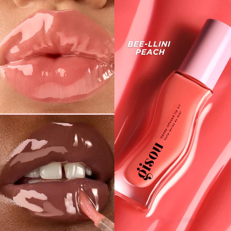 Thumbnail: Gisou Moisturizing Glazed Plum Lip Balm Lip Oil Gloss Care Of The Lips