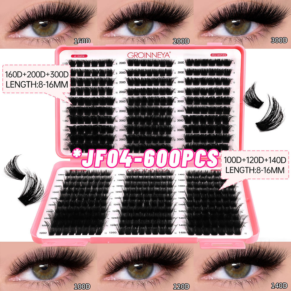 Thumbnail: GROINNEYA Lashes Cluster DIY Lash Extension Mixed Tray Clusters Eyelashes