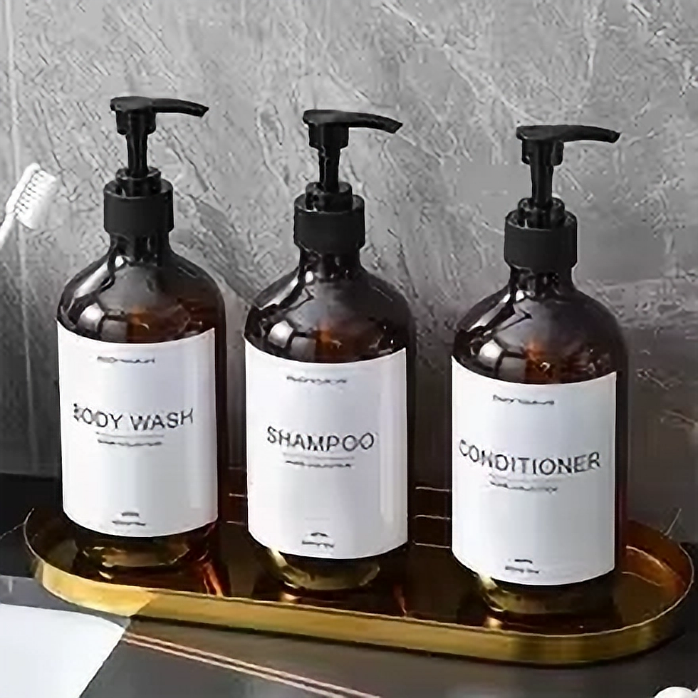 Thumbnail: 500ml Shampoo Body Wash Conditioner Dispenser Bottle Bathroom Waterproof