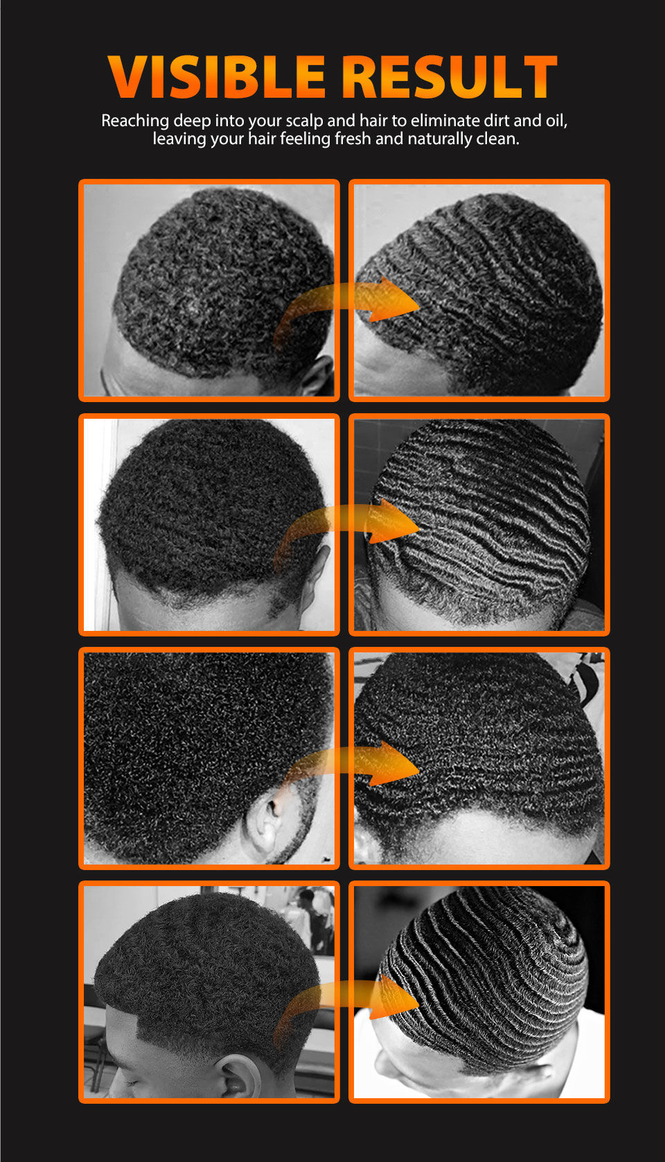 Thumbnail: Deep Wave Control Pomade 360 Biotin Sport Strong Hold Wave Hair Gel With Brush W