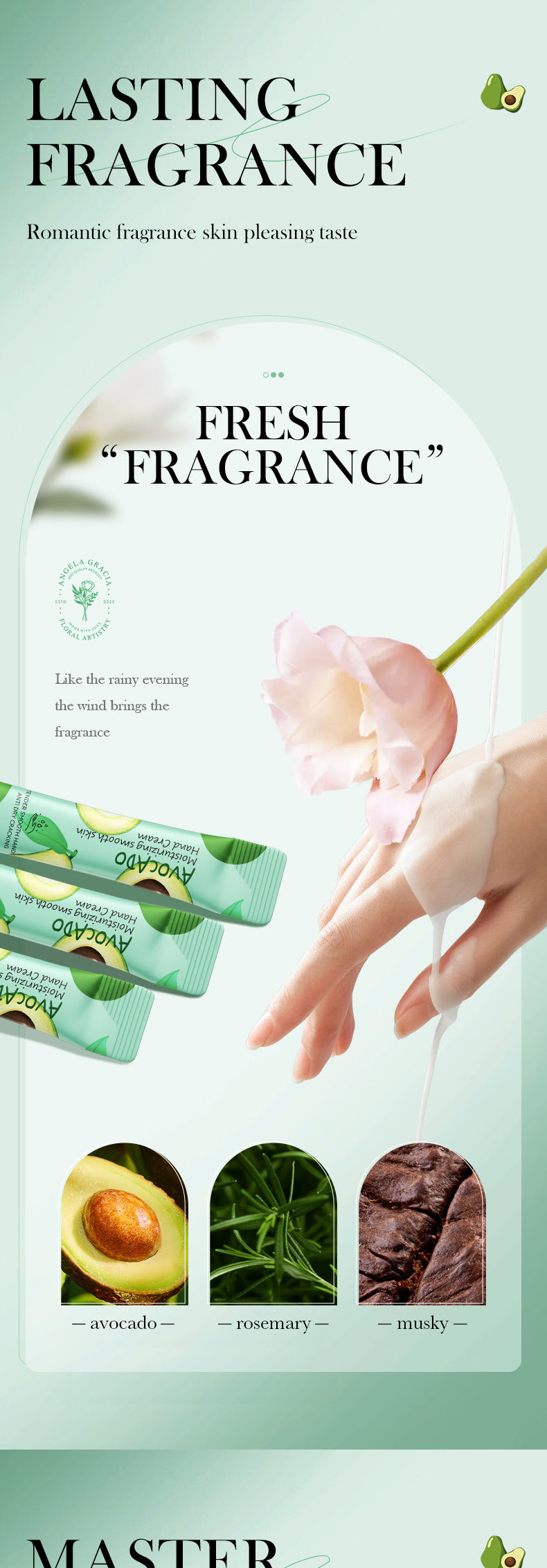 Thumbnail: Honey Peach Moisturizing and Hydrating Hand Cream, Portable Moisturizing Stick, 