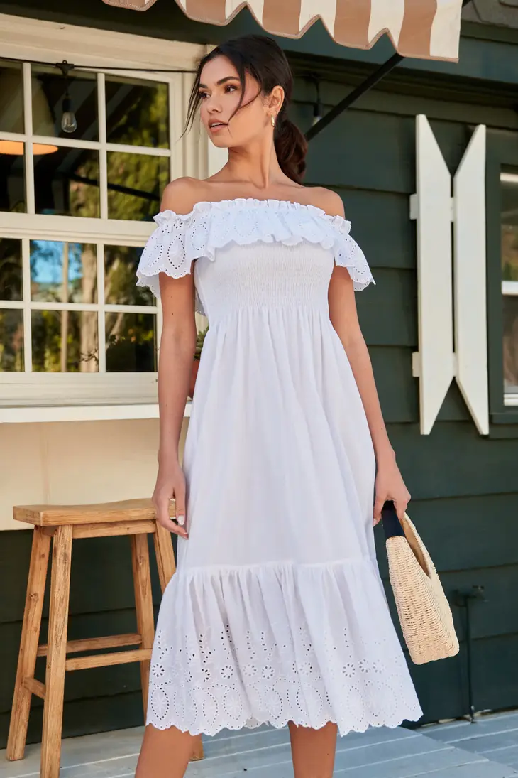 Camilla off the shoulder cheap dress
