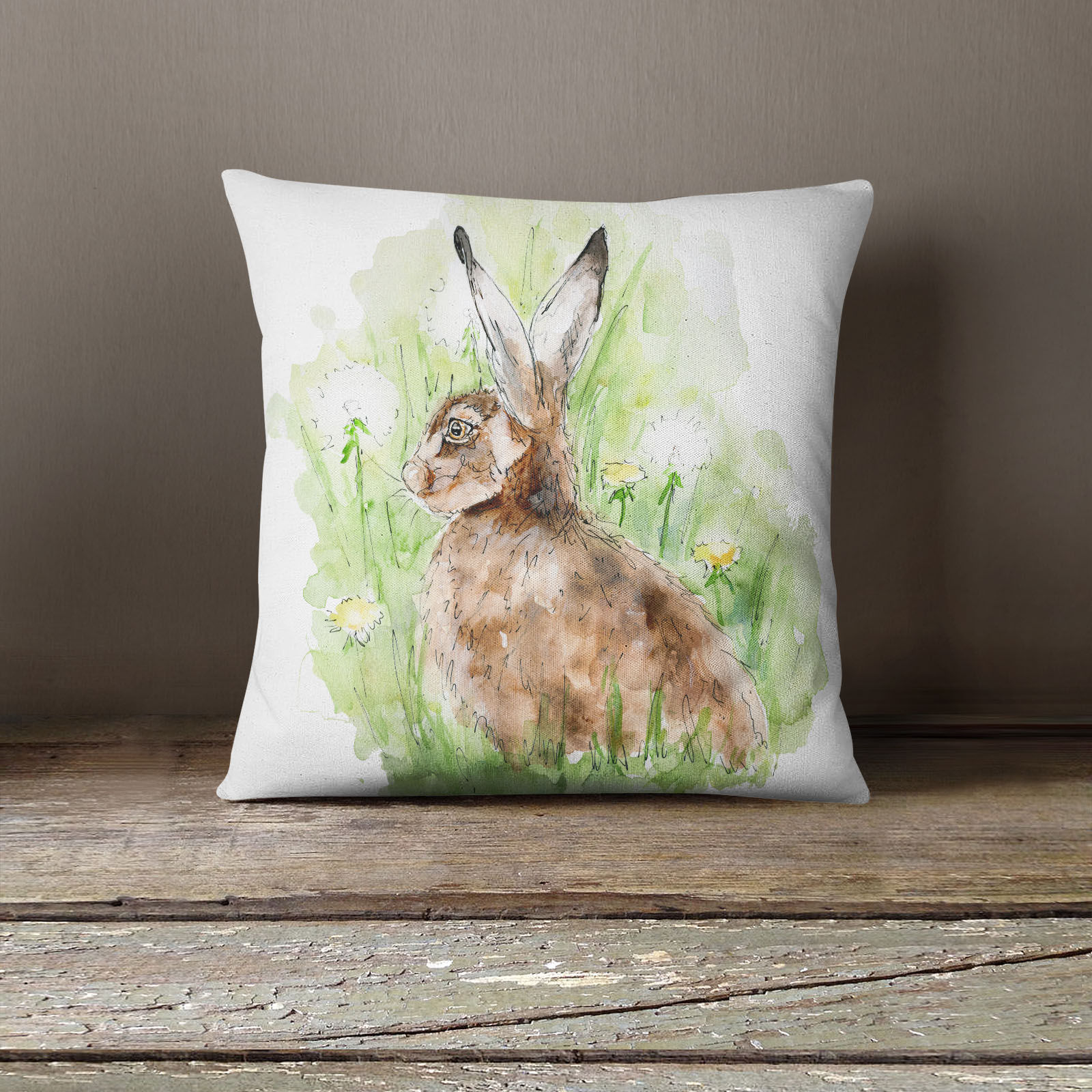 Little Leveret Suede Cushion
