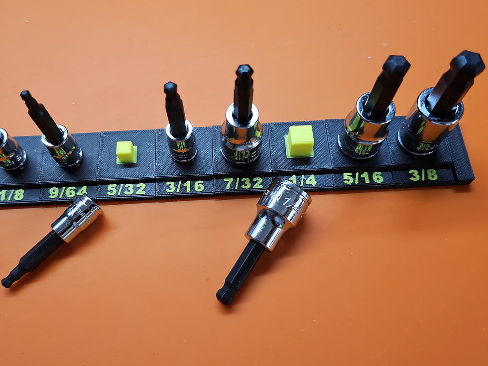 Thumbnail: Organizer - 1/4 in. and 3/8 in. Drive Professional Ball Hex Socket Set