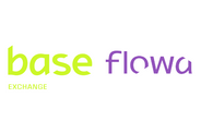 Logotipos das empresas "Base Exchange" e "Flowa Technologies"