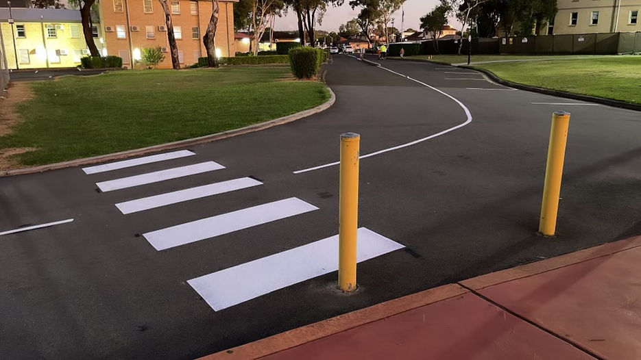Linemarking, road marking, pedestrian crossing
