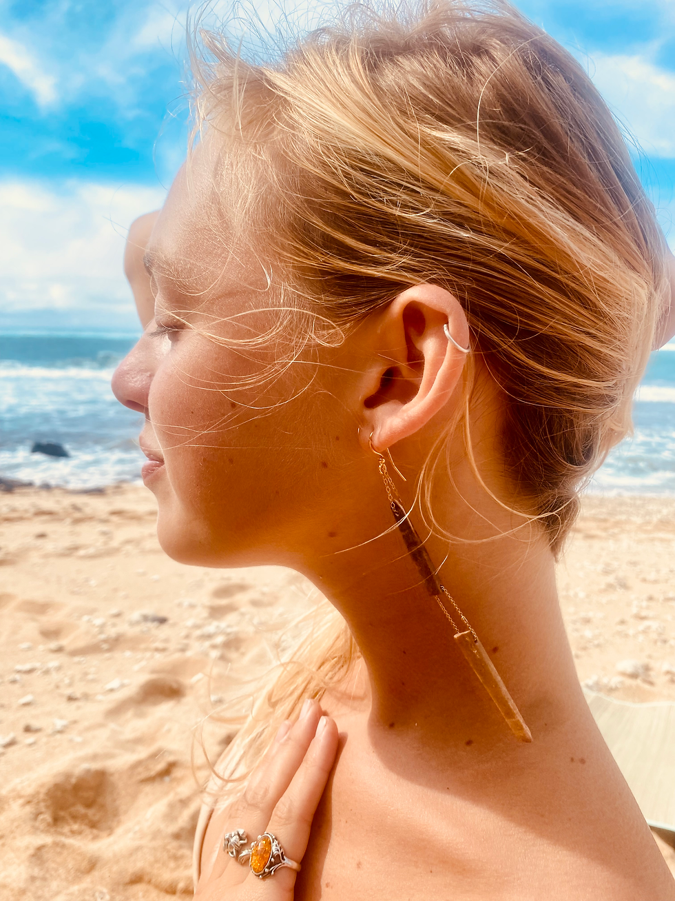 Thumbnail: Double Wana Earrings