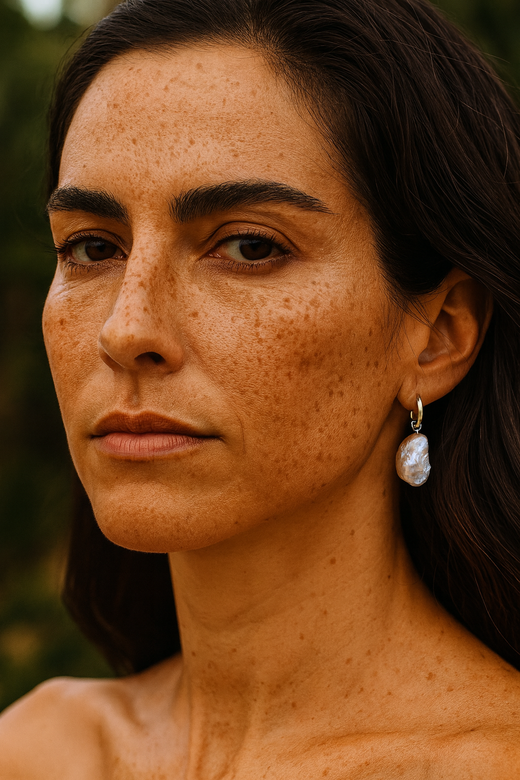 Freshwater Fireball Pearl Huggies Ivory White