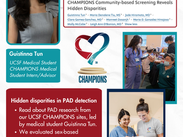 New CHAMPIONS Research Highlights Sex Differences in PAD Detection