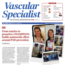 CHAMPIONS Featured on the Front Page of Vascular Specialist