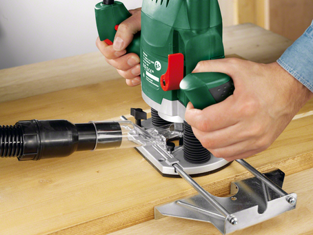 Défonceuse Bosch POF 1400 - Réglage de la profondeur.