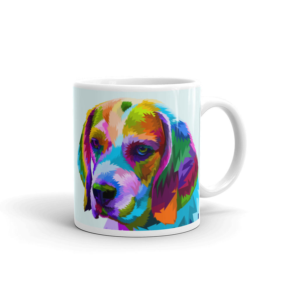 Colorful Dog Mug