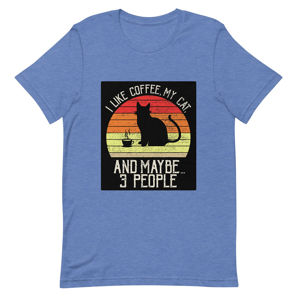 Thumbnail: Cats & Coffee Adult Short-Sleeve T-Shirt