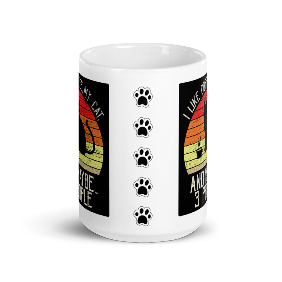 Thumbnail: Cats & Coffee Mug - White