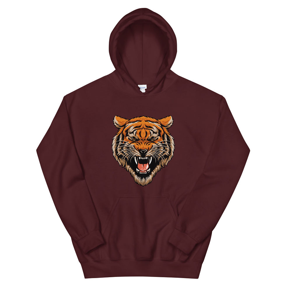 Thumbnail: Tiger Head Unisex Hoodie