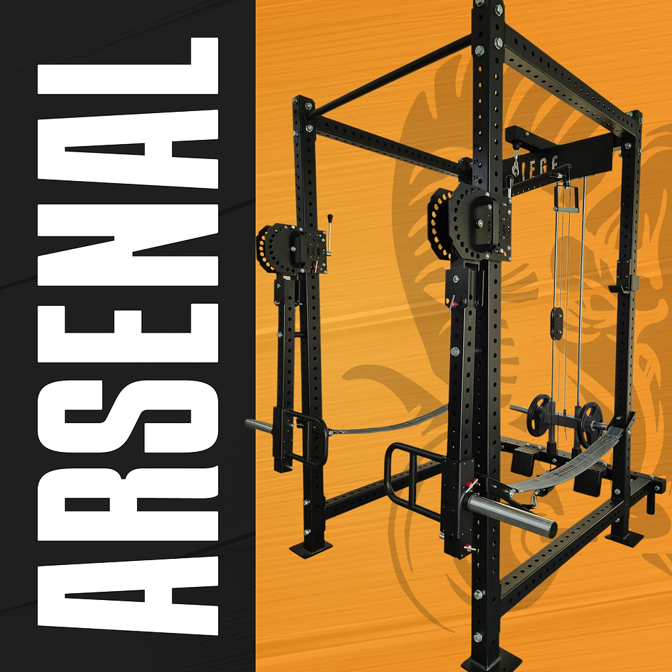 Arsenal V.3 (Power Rack, Lat Pulldown, Jammers) | Siege Fitness