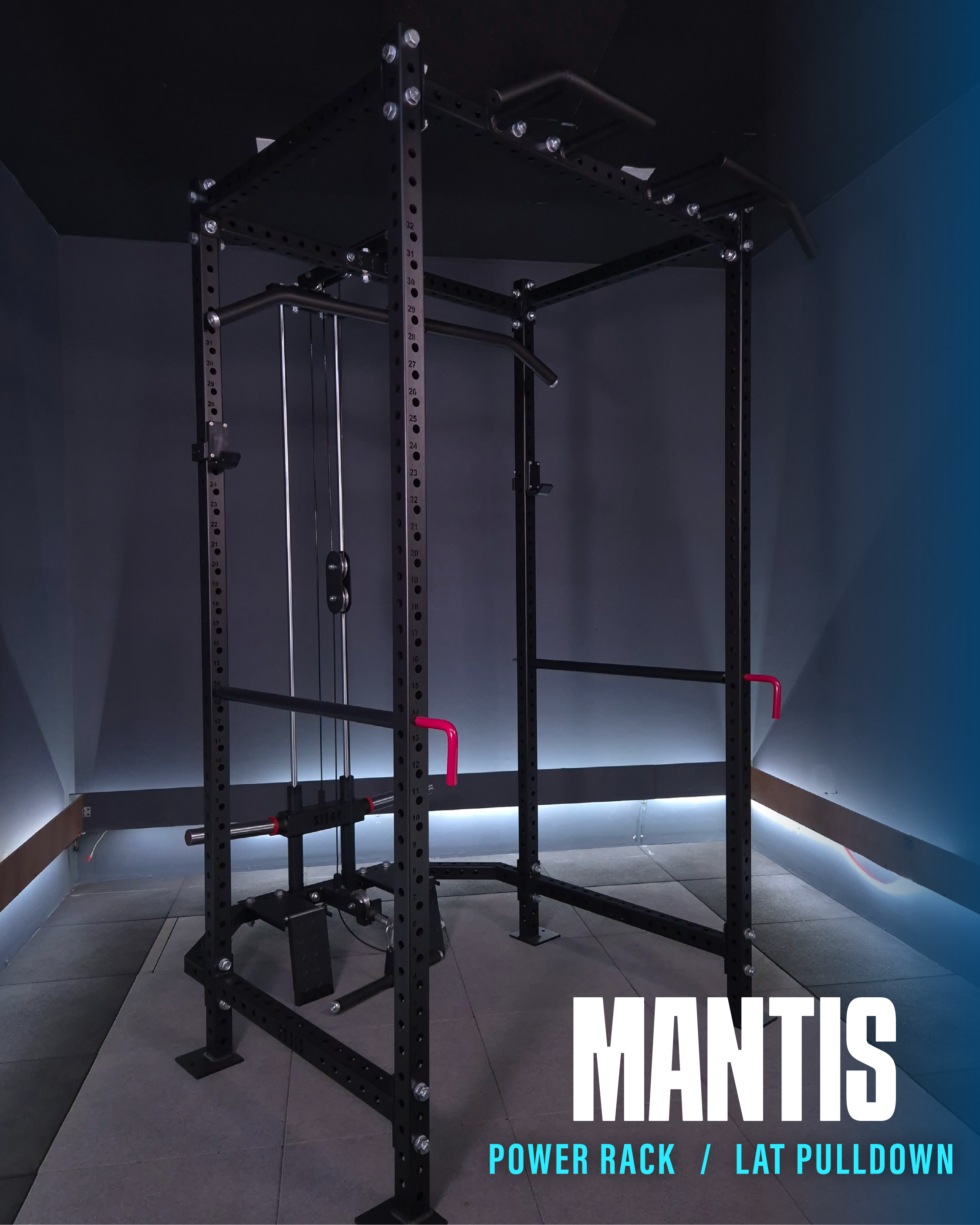 Mantis Power Rack +Lat Pulldown