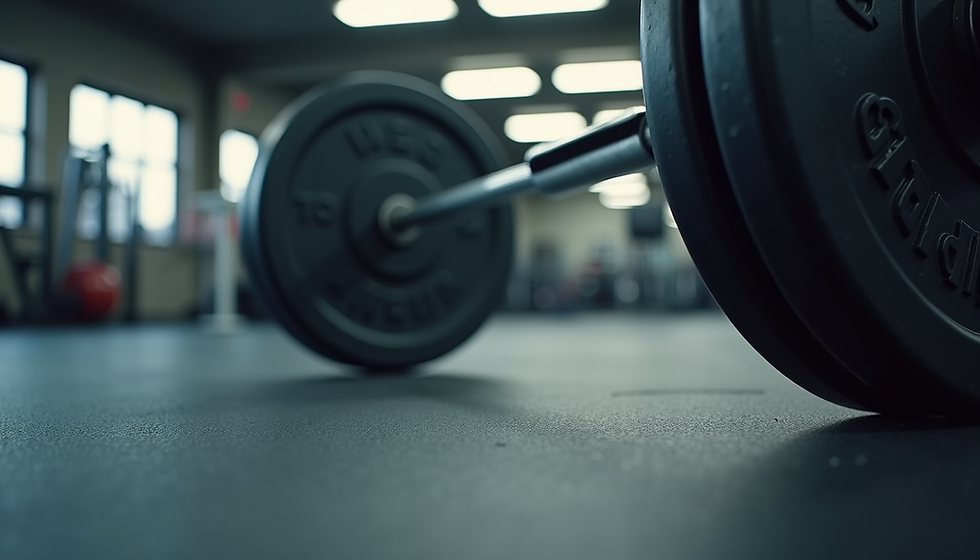 Olympic bar with weights