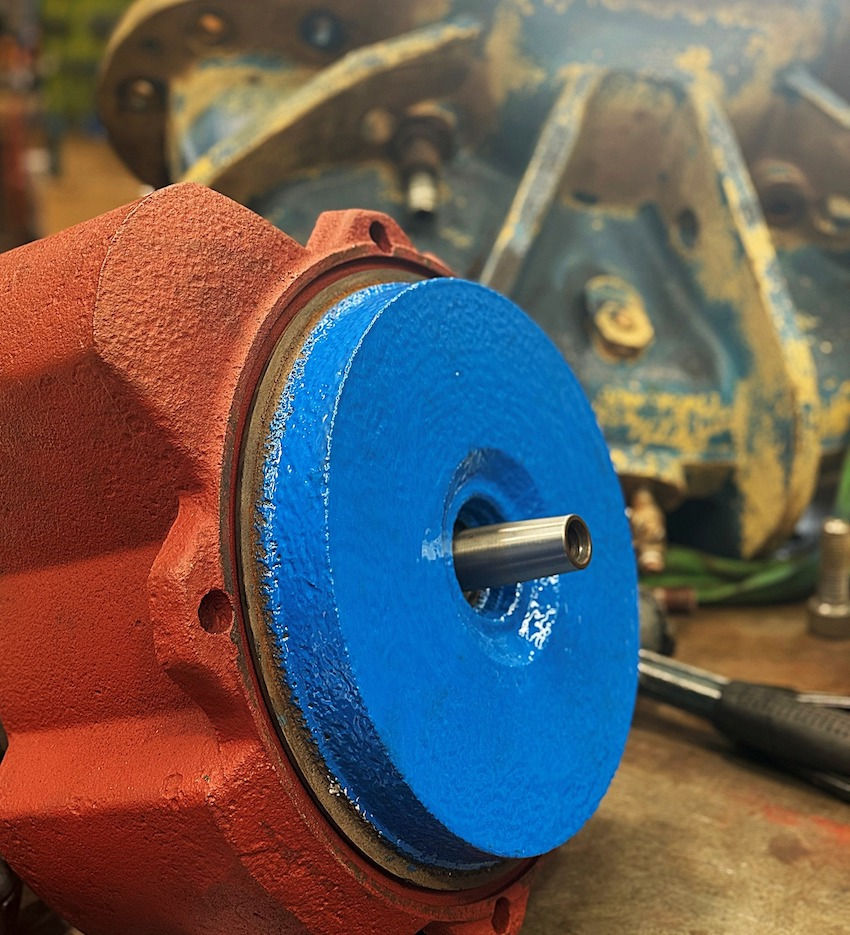 A component painted and ready for assembly.