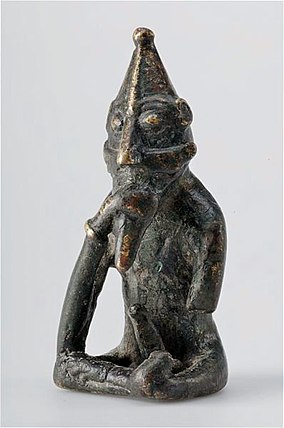 Rällinge Statuette de face, Viking archéologie