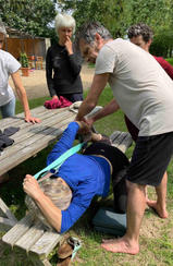Étirement des quadriceps