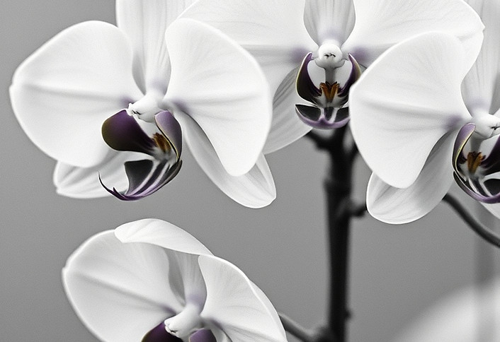 make a realistic image of some orchids t