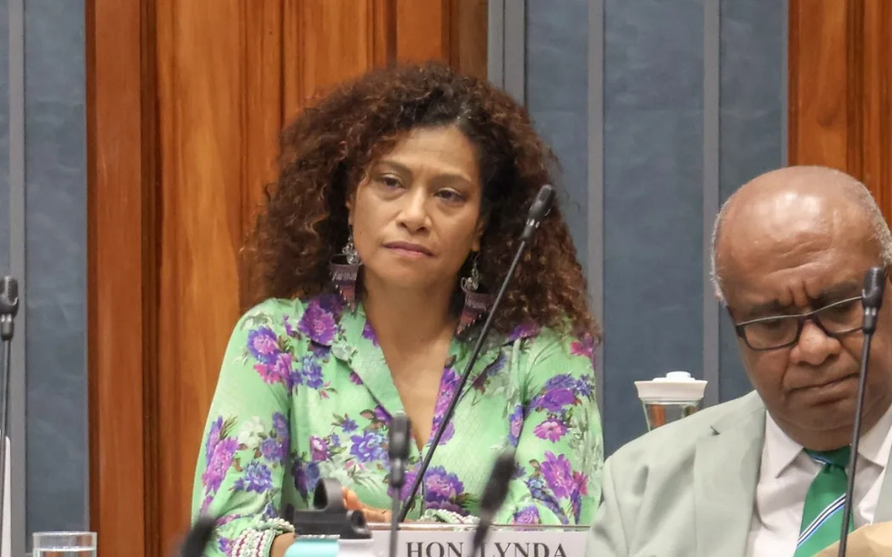 Lynda Tabuya during a parliament session in December 2024. Photo: Facebook / Parliament of the Republic of Fiji