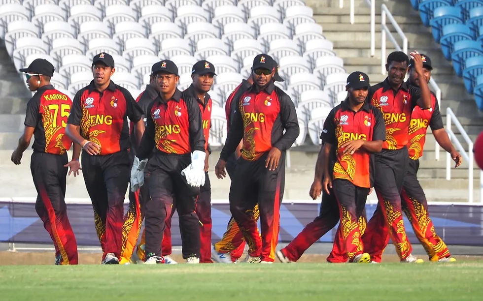 The PNG Barramundis in their game against the West Indies. Photo: Cricket PNG Photo: Cricket PNG