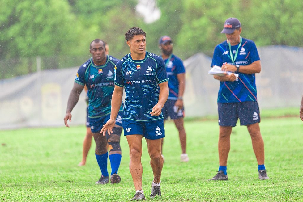 Fijian Drua fly-half Caleb Muntz during the team’s training session yesterday. Picture: FIJIAN DRUA