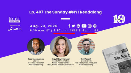 Ep. 407 of The Sunday #NYTReadalong (Nobel Peace Center - Democracy on the Brink)