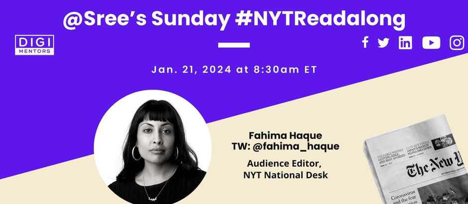 #NYTReadalong | Fahima Haque (Audiences Editor, NYT National Desk)