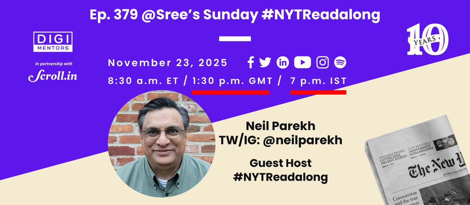 Ep. 379 Sree's Sunday #NYTReadalong (Puzzle Mania, Gift Guide / Trump and Mamdani, MBS, MTG and More)